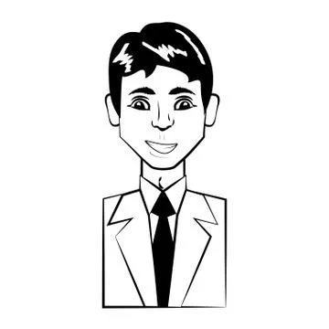 Man character posture line Stock Illustration