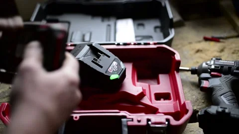 Man charging the battery Stock Footage 237324467