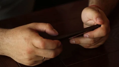 Man checking cellphone. Stock Footage 127525868