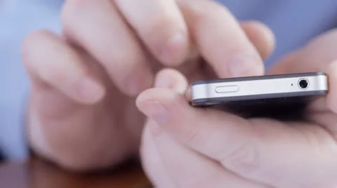 Man checking emails on smartphone Video stock 25493488