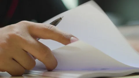 Man checking report paper Stock Footage 89556215