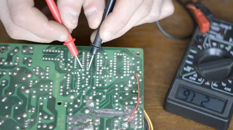 Man checks the electronic card Stock Footage 59663339