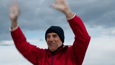 Man Cheering For The Victory Stock Footage 275296911