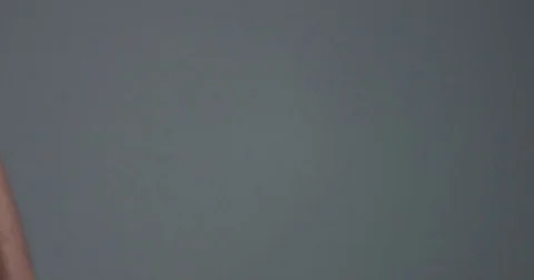 Man chef hand with a dough ball in hand and flour falling down Stock Footage 75195331