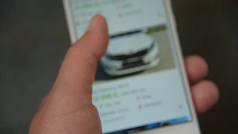 Man chooses car Stock Footage 107812165