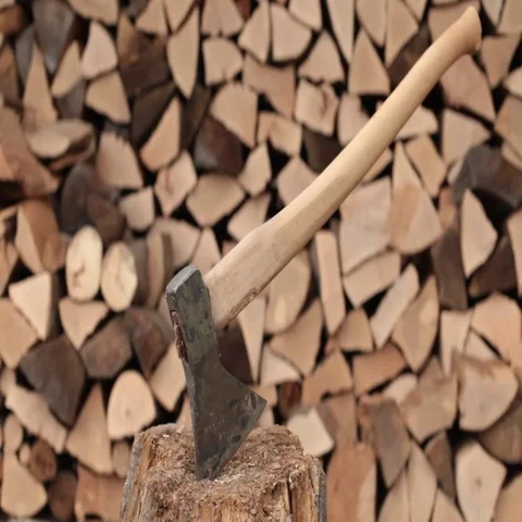 Man chopping firewood Video stock 69536571