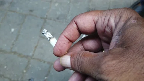 Man with cigarette Video stock 131360143