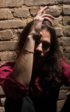 Man with a cigarette Stock Photos