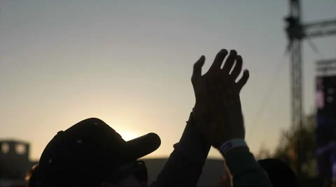 Man Clapping in the Air Stock Footage 63067401
