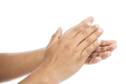 Man clapping hands Stock Photos