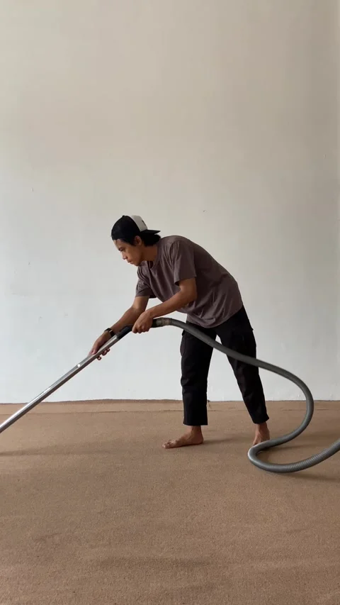 A man is cleaning floor Stock Footage 276676513