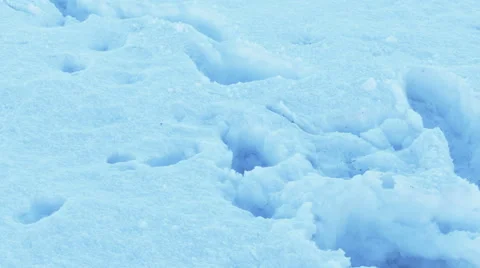 Man Cleaning Snow From Pavement Stock Footage 61291011