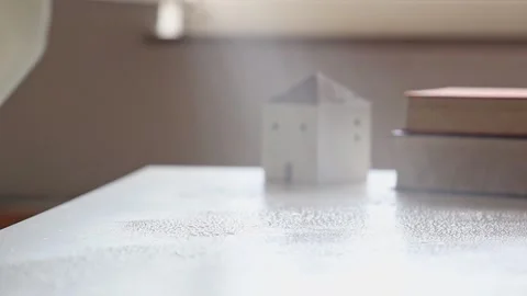 Man cleaning the table in office. Stock Footage 255241886