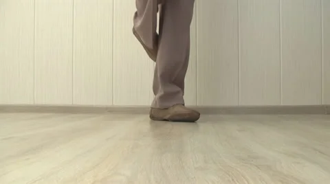 Man cleans wrong shoes Stock Footage 39719158