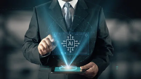 Man click AI Stock Footage 264091508
