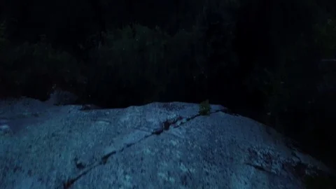 Man on Cliff Edge Stock Footage 107175721