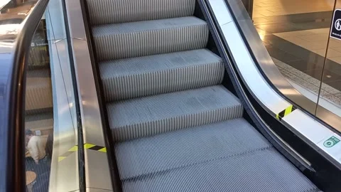 Man climbing the escalator Stock-Footage 177395205