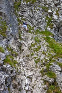 Man climbing Stock Photos