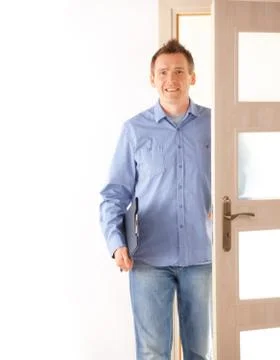 Man with clipboard Stock Photos