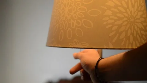 Man close the light Video stock 163982298