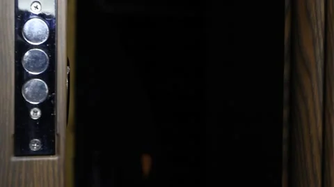 The man closes the door key Stock Footage 59726343