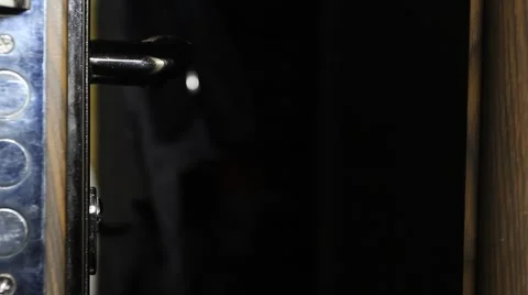 Man closes the door key Stock Footage 59726347