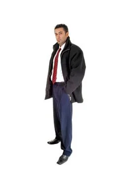 Man in coat. Stock Photos