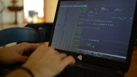 Man coding for web development internet business, web developer Stock Footage 171609739