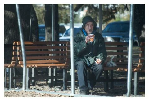 Man with Coffee Cup Stock Photos