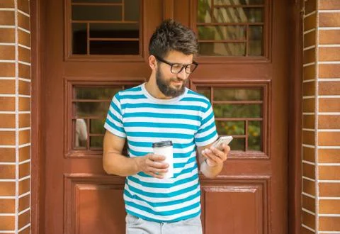 Man with coffee Stock Photos