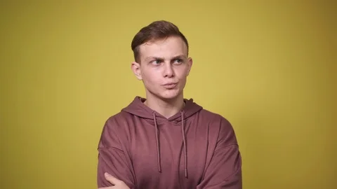 Man coming up with a solution to his problem Stock Footage 126047648