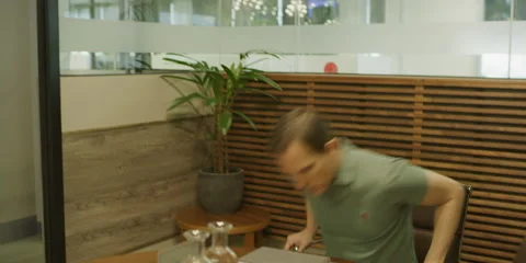 Man with computer 4 Stock Footage 147838836