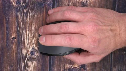 Man with computer mouse Stock Footage 141789301