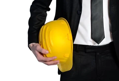 Man with construction hat 스톡 사진