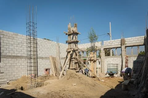 Man at a construction site Stock Photos