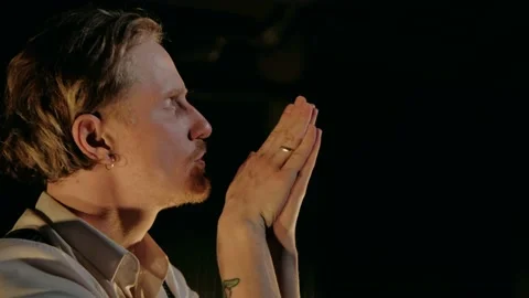 Man In Contemplation Video stock 185512913