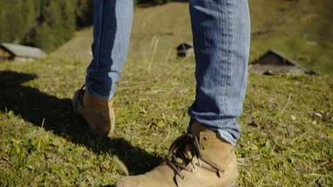 Man controls a drone through a remote control and glasses. Stock Footage 120935223