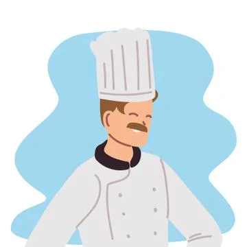Man cook in chef uniform イラスト素材