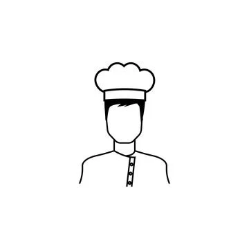 Man cook icon. Avatar element of professions for mobile concept and web apps Stock Illustration