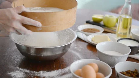 Man is cooking dough Stock Footage 101320709