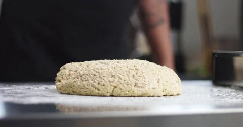 Man cooking home made bread Stock Footage 82991744