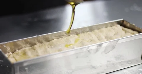 Man cooking home made bread Video stock 82991954