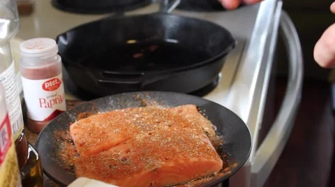 Man cooking in the kitchen Stock Footage 41737333