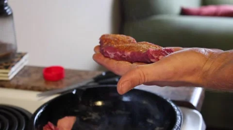 Man cooking in the kitchen Stock Footage 41737334