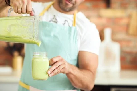 Man cooking Foto stock