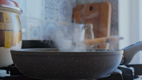 A man cooking scrambled eggs Stock Footage 163992422