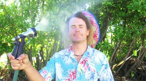 Man Cooling Down 스톡 동영상 777625