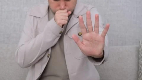 Man Coughing Video stock 270228552