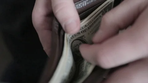 Man counting money Stock Footage 70724723