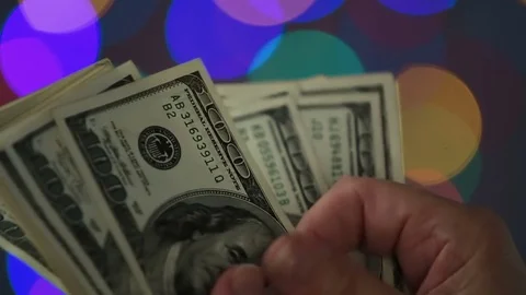 Man counting money Video stock 72860975